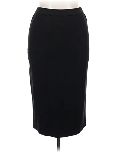 Pre-owned Lafayette 148 Formal Skirt In Black