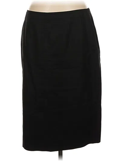 Pre-owned Lafayette 148 Formal Skirt In Black