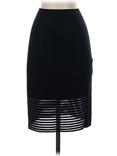 Pre-owned Lafayette 148 Formal Skirt In Black