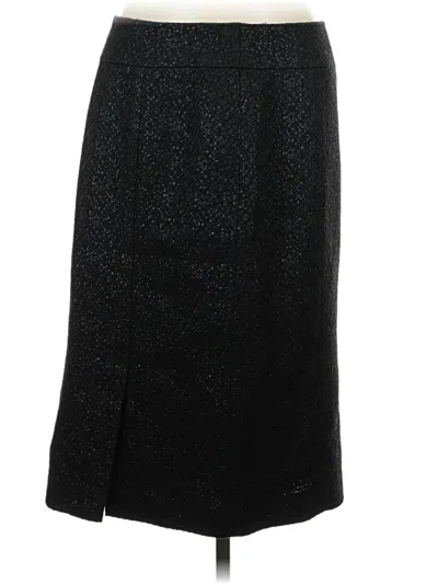 Pre-owned Lafayette 148 Formal Skirt In Black