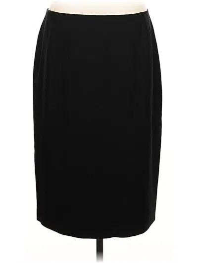 Pre-owned Lafayette 148 Formal Skirt In Black