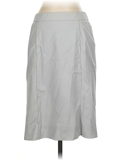 Pre-owned Lafayette 148 Formal Skirt In Gray