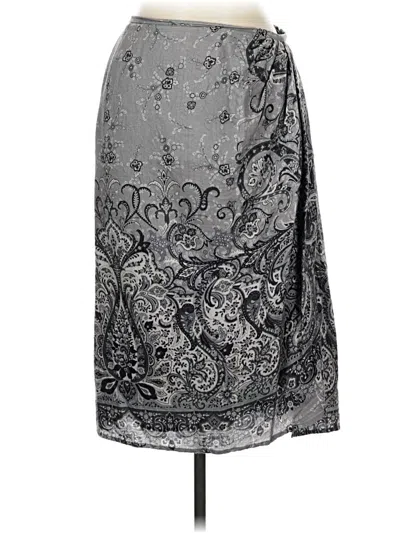 Pre-owned Lafayette 148 Formal Skirt In Gray