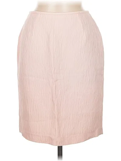 Pre-owned Lafayette 148 Formal Skirt In Pink