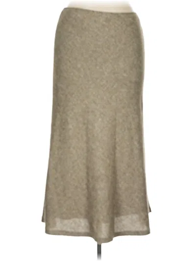 Pre-owned Lafayette 148 Formal Skirt In Tan