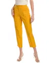 Lafayette 148 Franklin Silk & Linen-blend Pant In Yellow