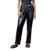 Lafayette 148 Franklin Womens Sequined Party Pants In Black