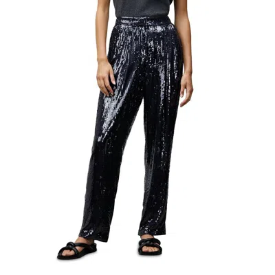 Lafayette 148 Franklin Womens Sequined Party Pants In Black