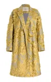 Lafayette 148 Fringed Jacquard Coat In Multi