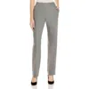 Lafayette 148 Fulton Pant With Elastic Back In Nickle Melange In Gray