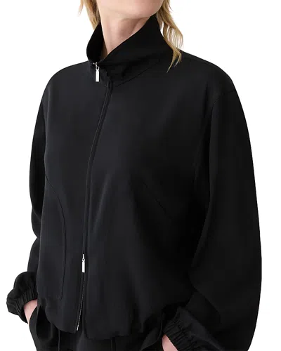 Lafayette 148 Funnel Neck Bomber Jacket In Black
