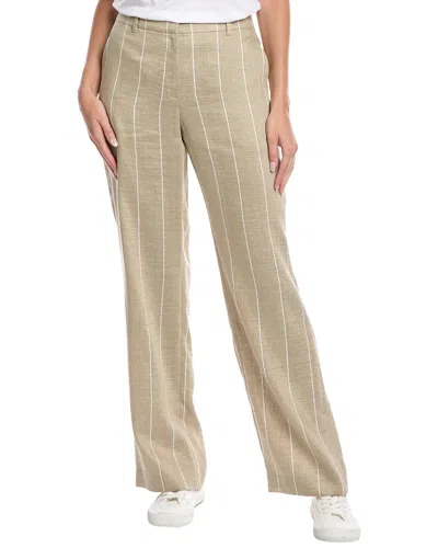 LAFAYETTE 148 GATES FULL LEG LINEN-BLEND PANT