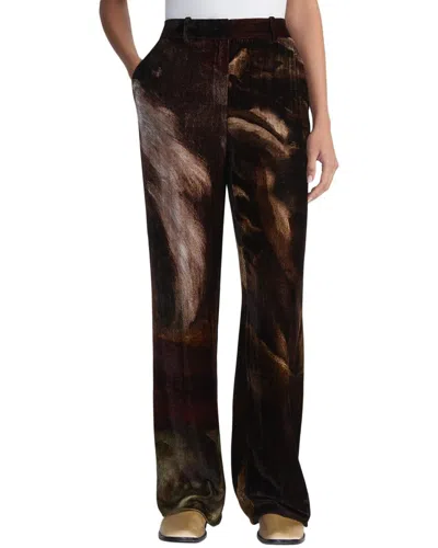 Lafayette 148 New York Gates Full Leg Pant In Brown