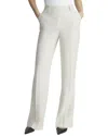 Lafayette 148 New York Gates Linen Blend Reed Cloth Straight Leg Pants In Gray