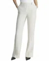 Lafayette 148 New York Gates Linen Blend Reed Cloth Straight Leg Pants In White