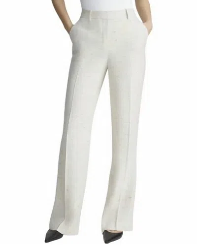 LAFAYETTE 148 GATES LINEN-BLEND FULL LEG PANT IN MPC77R-2A45