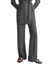 Lafayette 148 New York Gates Full Leg Linen Pant In Gray