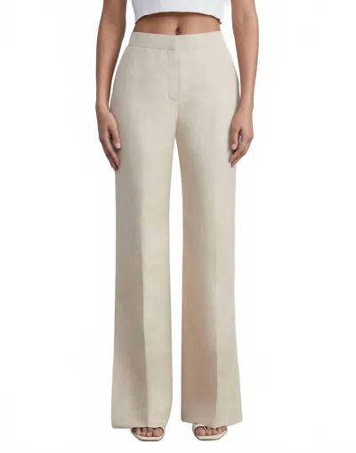 Lafayette 148 Gates Side Slit Flared Pants In Dune In Beige