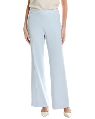 Lafayette 148 Gates Side Zip Flared Pant In Blue