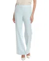 Lafayette 148 Ny Plus Size Stretch Cotton Twill Flared Ankle Pant In Blue