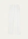 Lafayette 148 New York Sullivan Wide Leg Linen Pants In White