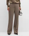 Lafayette 148 Gates Straight Leg Pants In Concrete Melange
