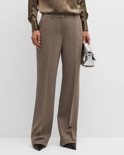 Lafayette 148 Gates Straight Leg Pants In Concrete Melange