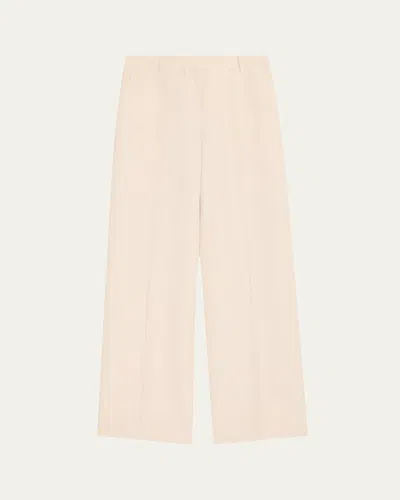 Lafayette 148 Gates Wide-leg Silk-linen Pants