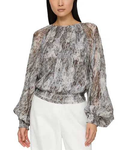 LAFAYETTE 148 GATHERED BLOUSE
