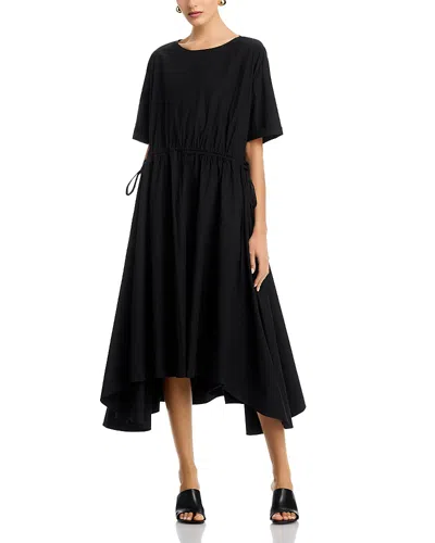 Lafayette 148 Gathered Waist Dress In Black