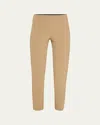 Lafayette 148 Gramercy Acclaimed-stretch Pants In Brown