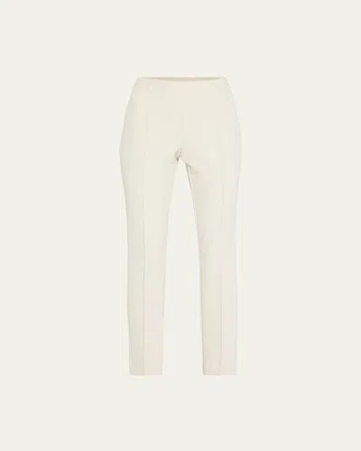 Lafayette 148 Gramercy Acclaimed-stretch Pants In White