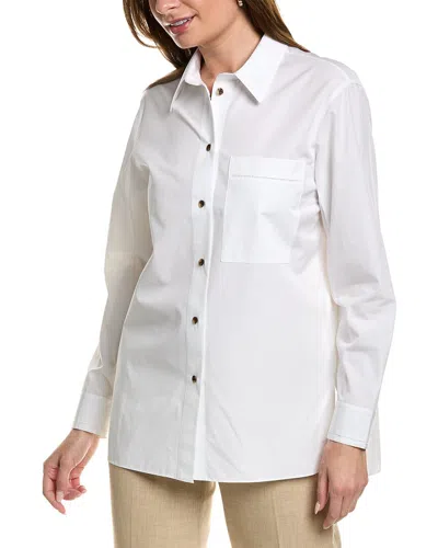 Lafayette 148 Greyson Shirt In White