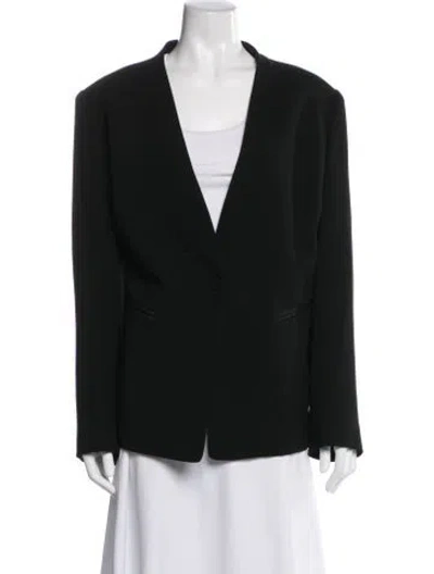 Pre-owned Lafayette 148 Grosgrain Trim Set In Black