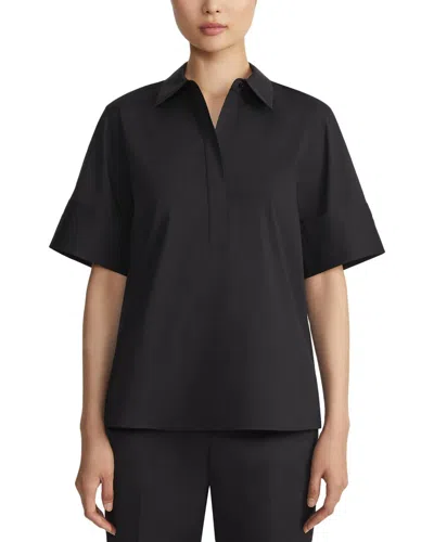LAFAYETTE 148 HALF PLACKET CAMP SHIRT