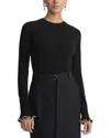 Lafayette 148 New York Hand-beaded Pearlescent Cashmere Sweater In Black