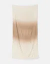 Lafayette 148 Hand Dip Dyed Sequin Wool Shawl In Brown