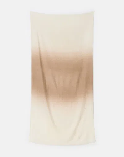 Lafayette 148 Hand Dip Dyed Sequin Wool Shawl In Brown