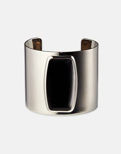 Lafayette 148 Hand-painted Enamel Block Cuff Bracelet In Gold