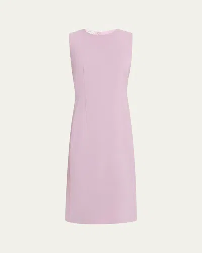 Lafayette 148 Harpson Finesse Crepe Sheath Dress In Purple