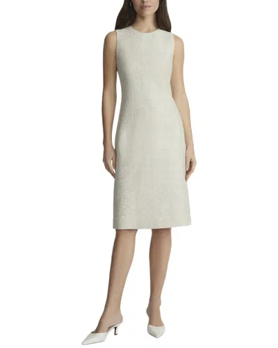 Lafayette 148 Harpson Linen-blend Dress In Neutral