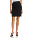 Lafayette 148 A-line Houndstooth Jacquard Mini Skirt In Black