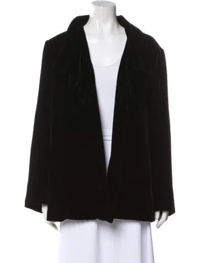 Pre-owned Lafayette 148 Jacket In Black