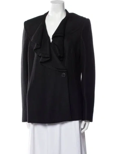 Pre-owned Lafayette 148 Jacket In Black