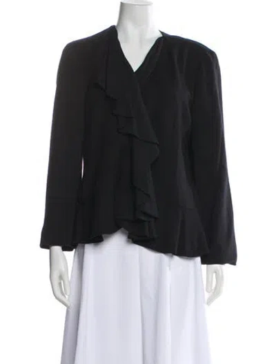 Pre-owned Lafayette 148 Jacket In Black