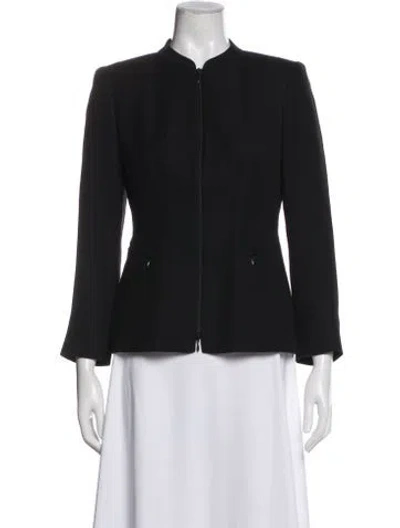 Pre-owned Lafayette 148 Jacket In Black