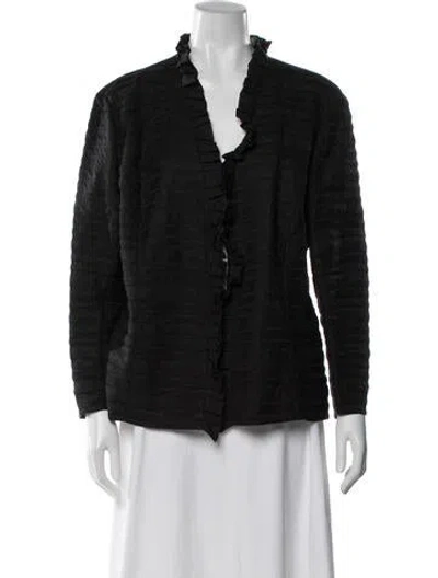 Pre-owned Lafayette 148 Jacket In Black