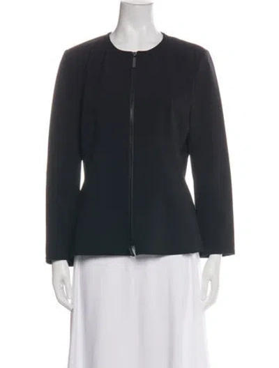 Pre-owned Lafayette 148 Jacket In Black