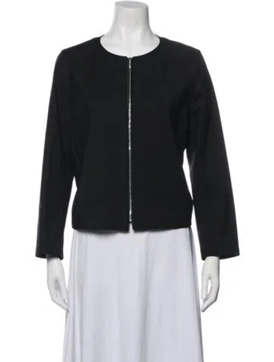 Pre-owned Lafayette 148 Jacket In Black