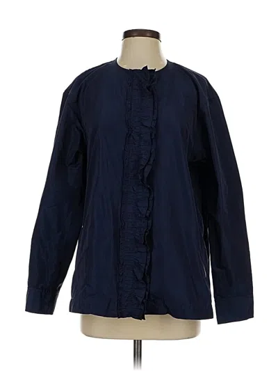 Pre-owned Lafayette 148 Jacket In Blue